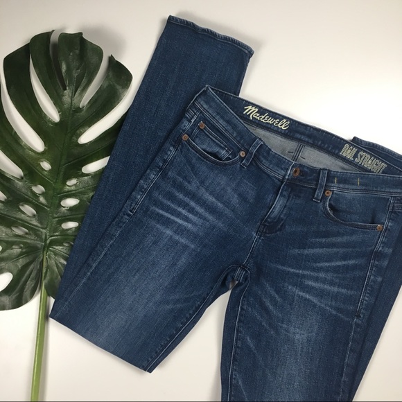 Madewell Denim - Madewell Medium Wash Rail Straight Jeans 28 x 32